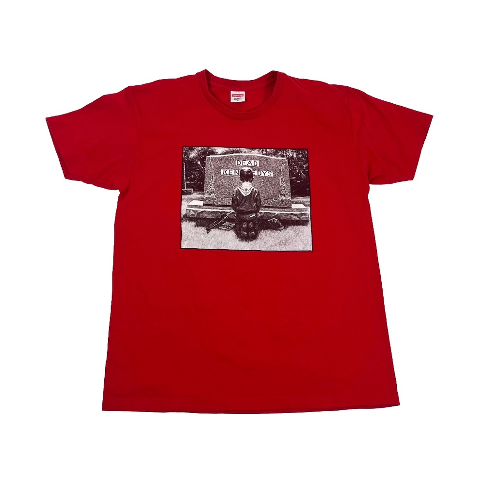Supreme x Dead Kennedys T-shirt Red Gravestone 2014 Capsule Collection